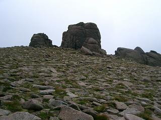 The stacks on Beinn Mheadhoin