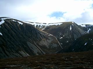 Meall Dubhaig & Coire Garbhlach from Meall nan Sleac.