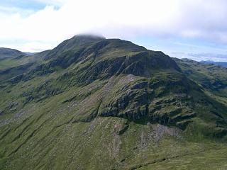 Bidein a'Choire Sheasgaich from Beinn Tharsuinn.