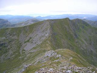 Looking from Sgurr a'Chaorachain to Sgurr Choinnich.