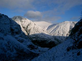 Am Bodach from NW slopes of Beinn Fhada.