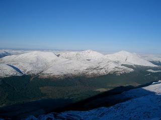 Beinn a' Bheithir from Beinn Sgulaird.