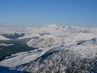 Ben Nevis etc. etc. from Beinn Sgulaird.