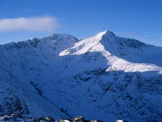 Bidean nam Bian and Stob Coire nan Lochan from pt 823 on Beinn Fhada.