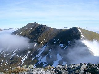 Binnein Mor from the summit of Na Gruagaichean