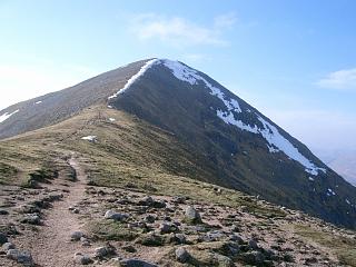 The path up the East ridge of Glas Bheinn Mhor.