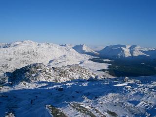 Bidean nam Bian, Buachaille Etive Mor and Creise.