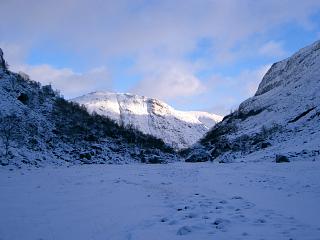 A' Chailleach (903m) opposite the Lost Valley.