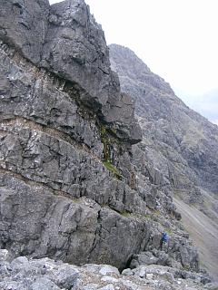 The guide starting up Am Basteir.