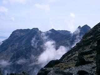 Panorama from Sgurr Dubh Mor to Sgurr Alasdair from Eag Dubh.