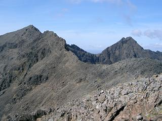 Looking north to Sgurr na Banachdich and Sgurr a'Ghreadaidh.