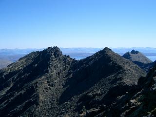 Sgurr Dubh Mor, Sgurr Dubh an Da Bheinn & Gars-bheinn from Sgurr Alasdair.