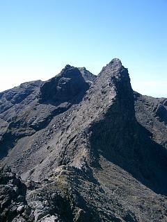 Sgurr a' Fionn Choire & Am Basteir from Sgurr nan Gillean.