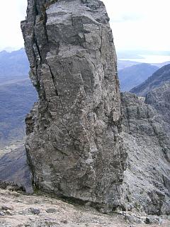 In Pin base: ledges and then solid ground.