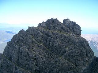 The S face of Knight's Peak above the col.