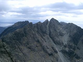 The view towards Sgurr Alasdair from Sgurr Dearg.