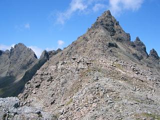 The final pull-up on the tourist path to Sgurr nan Gillean.