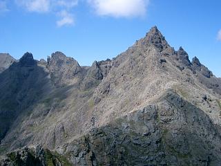 The final pull-up on the tourist path to Sgurr nan Gillean.