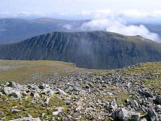 Looking over at Beinn Bheoil from Ben Alder.