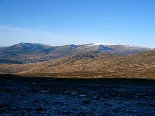 Creag Meagaidh & Beinn a'Chaorainn from Bealach Leamhain.