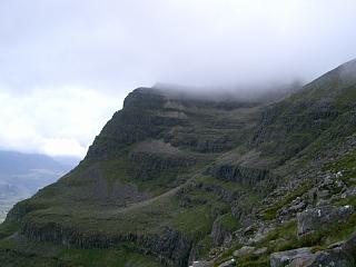 Spidean a' Choire Leith from path.