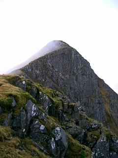 Sgorr Dhonuill seen from its east ridge.