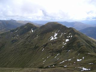 Aonach Meadhoin with Sgurr an Fhuarail behind.