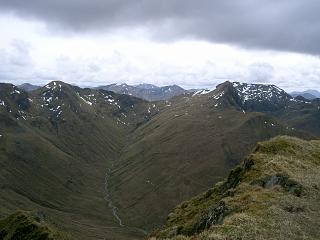 Aonach Meadhoin and Sgurr a'Bhealaich Dheirg.