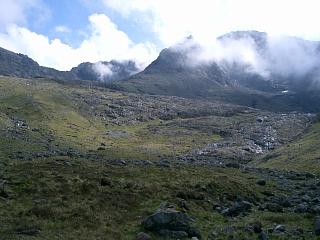 The col between Sgurr Thuilm & Sgurr a'Mhadaidh.