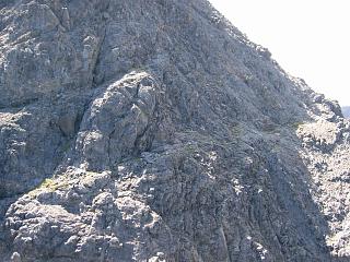 The horizontal path from the north ridge of 
Sgurr nan Gillean round to its west ridge.