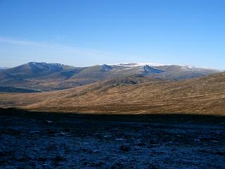 Creag Meagaidh & Beinn a'Chaorainn from Bealach Leamhain.