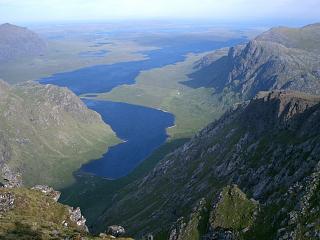 Dubh Loch from A' Mhaighdean