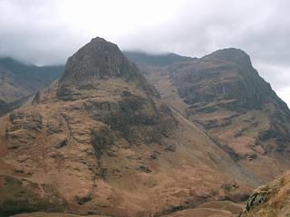 View over to the middle Sister of Glen Coe from ascent path.